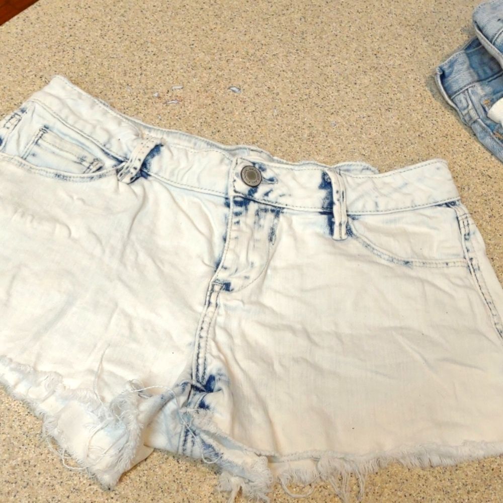 Women's White Denim Shorts